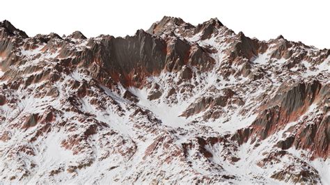 Artstation 10 Realistic 8k Alpine Snowy Mountains Displacementheight