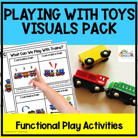 playing  toys visuals pack  functional play skills