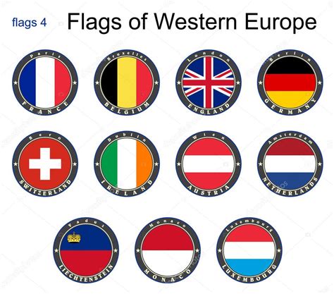 Flags of Western Europe. Flags 4. Stock Vector Image by ©stanokkk #41080889