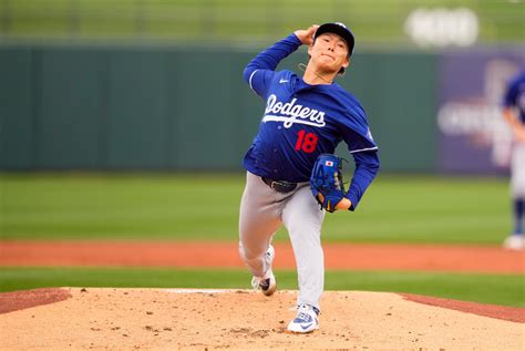 BASEBALL/ Yamamoto tosses 2 scoreless innings in MLB exhibition debut ...