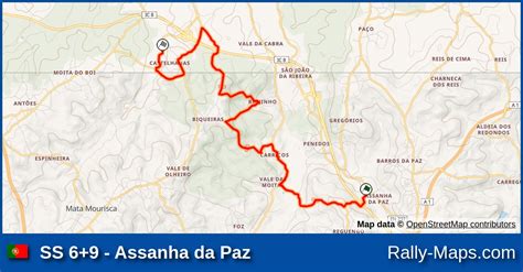 Karte WP 6 9 Assanha Da Paz Rallye Vidreiro Centro De Portugal 2018