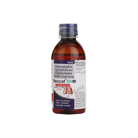 Rexcof Dx Nf Syrup Ml Uses Side Effects Dosage Composition