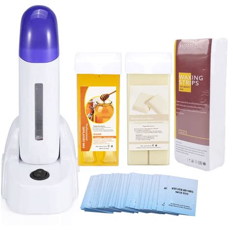 Imeshbean Milk Honey Roll On Wax Warmer Kit Depilatory Roll On Wax Roller Kit With Heater Roller