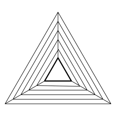 Design Png E Svg De Desenho De Geometria Sagrada Do Triângulo Para