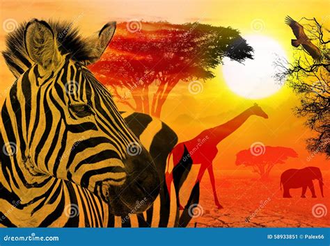 Africa Drought Famine Refugee Concept Illustration Cartoon Vector ...