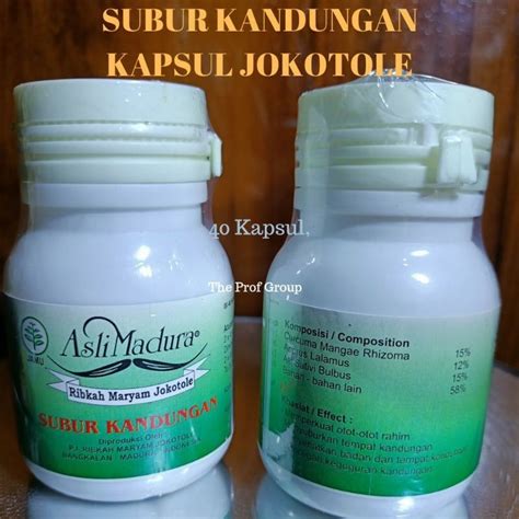 Jual Kapsul Penyubur Subur Kandungan Jokotole Bpom Original Kapsul