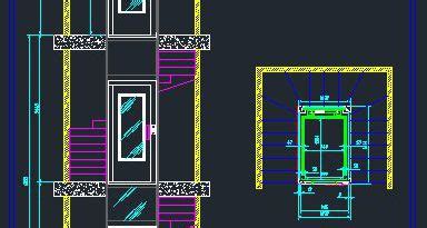 Asansör Detay Çizimi dwg projesi Autocad Projeler