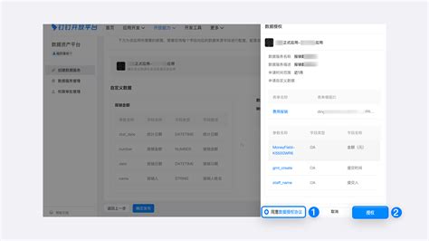 授权数据使用 钉钉开放平台