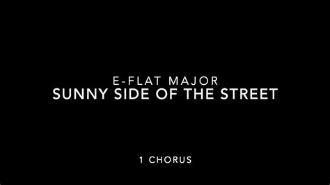 Sunny Side Of The Street Backing Track Eb Major 115bpm YouTube