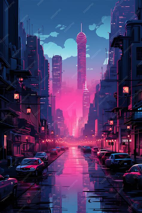 Premium Ai Image Cyberpunk Cityscape Dive Into A Futuristic Cityscape