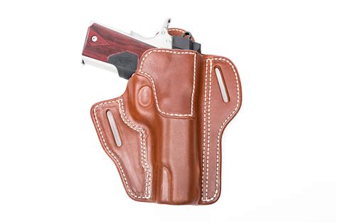 Leather Concealed Carry Pancake Holster Diamond D Custom Leather Handmade Leather Holsters