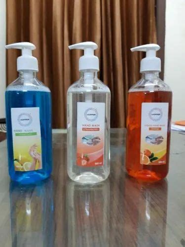 Lemon Scent Hand Wash Liquid Packaging Type Bottle With Pump