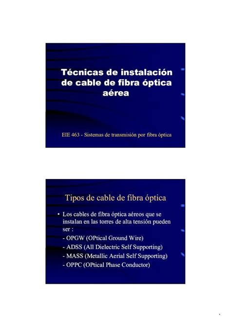 PDF Tecnicas De Instalacion De Fibra Optica DOKUMEN TIPS