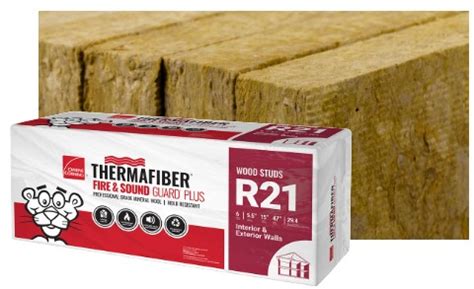 OWENS CORNING 1307069 23 Inch X 47 Inch R 30 Thermafiber Fire And Sound