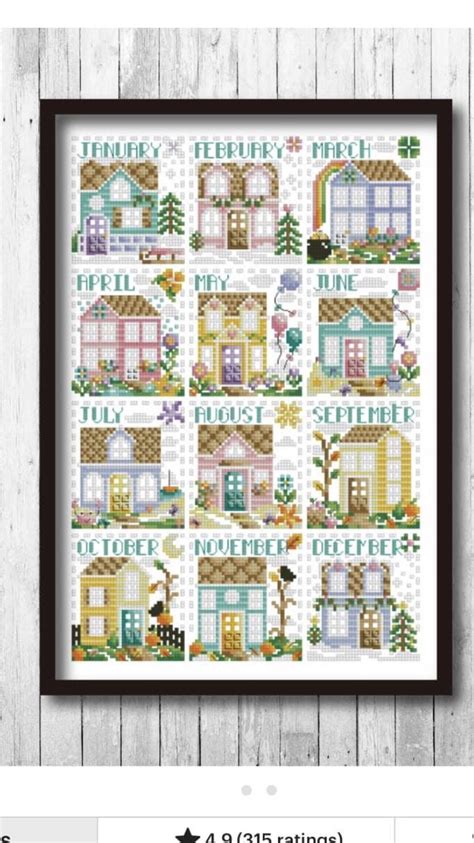 Pin By Cindy Johnson Reimer On Cross Stitch Months In 2024 Cross