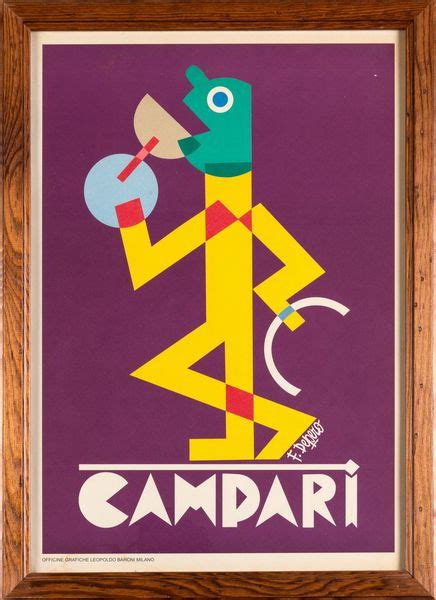 Fortunato Depero Campari Asta Manifesti D Epoca Associazione