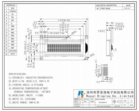 Character LCD Display 16X2 Dots Yellow Green COB LCD For Industrial