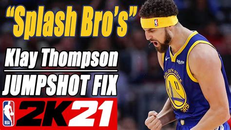 Klay Thompson Jumpshot Fix NBA2K21 With Side By Side Comparison YouTube