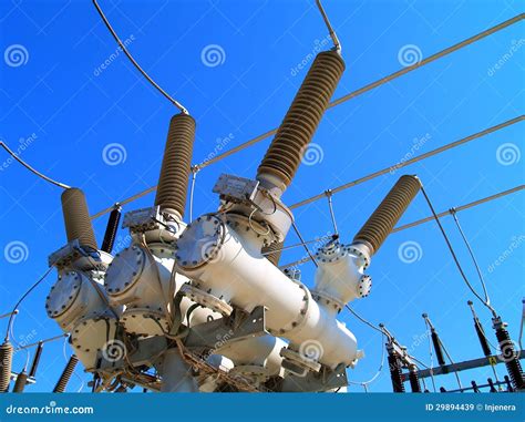 High Voltage Electrical Substation Stock Image - Image of breaker ...