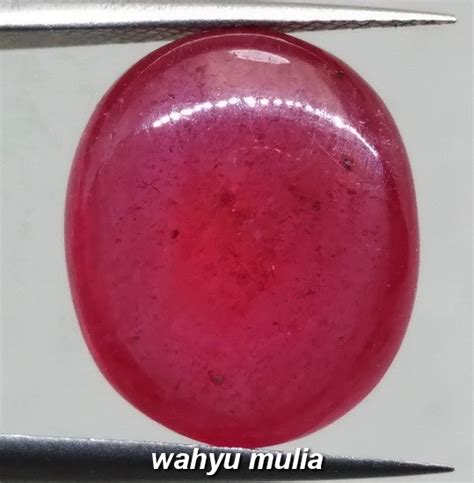 Batu Permata Ruby Merah Delima Asli Kode 966 Wahyu Mulia