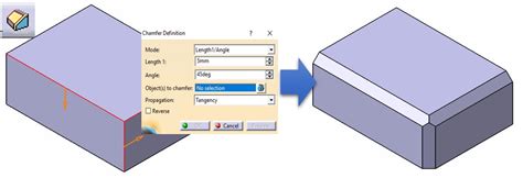 TUTORIAL CATIA FUNGSI EDGE FILLET CHAMFER Guru Teknik Mesin