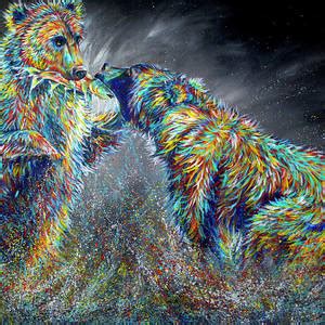 Wolf Moon Painting By Teshia Art Fine Art America