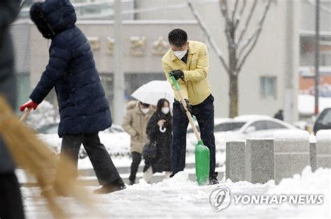 공무원 제설 작업 네이트 뉴스