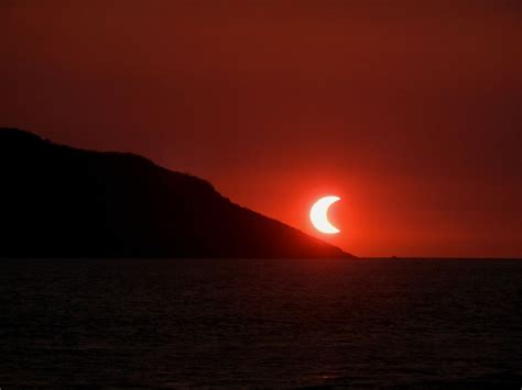 Gorgeous Sun Eclipse Near Deer Island