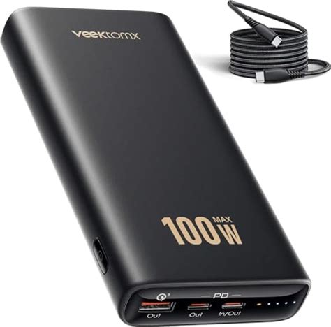 Veektomx Batterie Externe Pour Ordinateur Portable W Mah