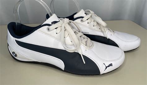 Puma Bmw Ms Drift White Leather Sneakers Mens Shoes Gem