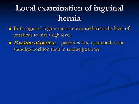 Basics Of Inguinal Hernias Ppt