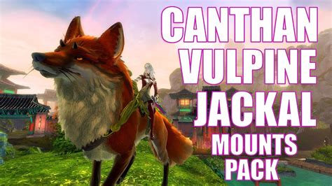 Gw Canthan Vulpine Jackal Mounts Pack Guild Wars End Of Dragons