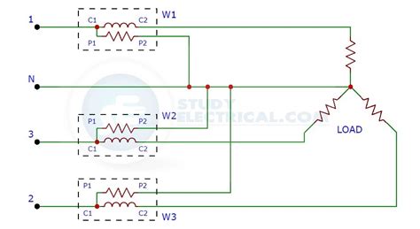 Measurement Of Three Phase Power Wattmeter Methods