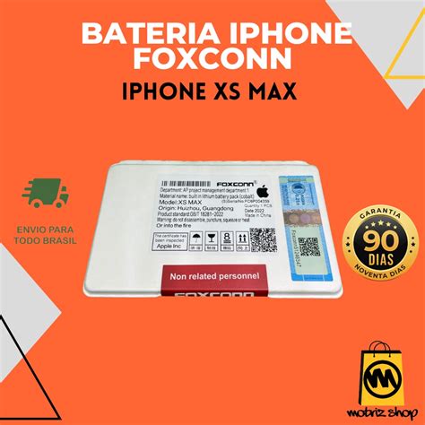 Bateria Foxconn Para Modelo Iphone Xs Max Shopee Brasil