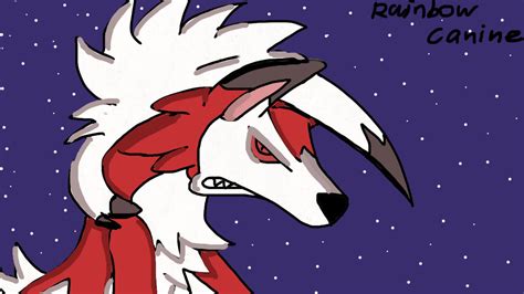 Trying To Draw Midnight Form Lycanroc By Rainbowcanine On Deviantart