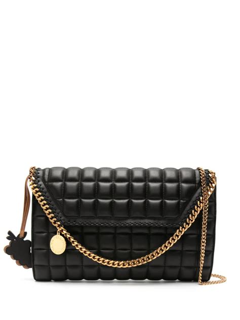 Geanta Stella McCartney Falabella Quilted Neagra Casa Frumoasa