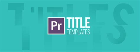 Free premiere title templates - jesmeister