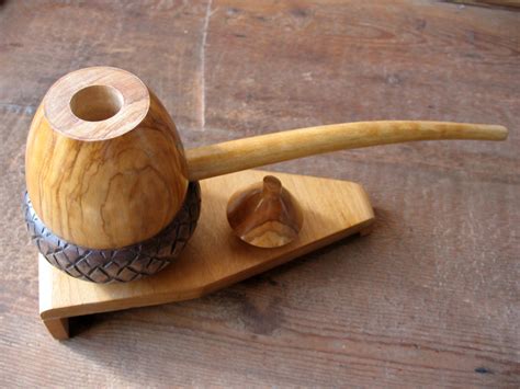 Wood Artworks By Arcangelo Ambrosi Big Acorn Tobacco Pipe Smokable