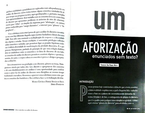 Doze Conceitos Em Análise Do Discurso Dominique Mangueneau Linguística I