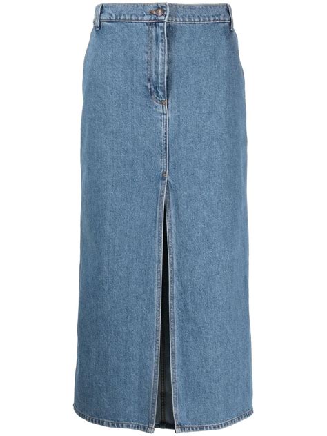 Magda Butrym Midi Denim Skirt