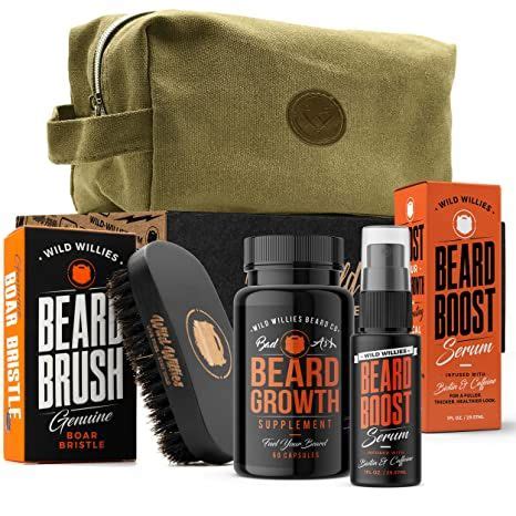 Wild Willies Beard Growth Kit For Men Mens Grooming Beard Kit