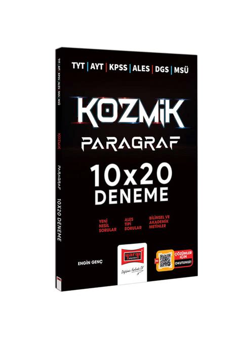 Yargı Yayınları TYT AYT KPSS ALES DGS MSÜ Kozmik Paragraf 10x20 Deneme