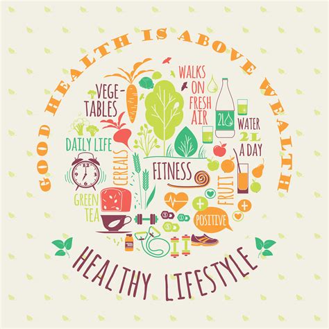 Healthy Lifestyle Vector Illustration 301505 Vector Art At Vecteezy