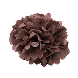 Tissue Paper Pom Poms 6 Pack Brown With 8 - Etsy