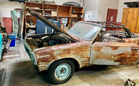 BF Auction Pair Of 1963 Pontiac LeMans Convertibles Barn Finds