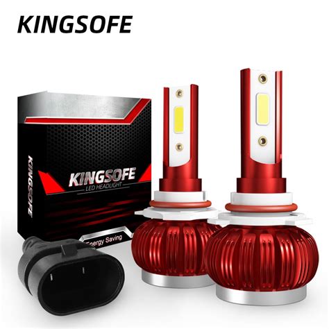 Kingsofe 2x 9006 Hb4 Led Headlight Conversion Kit Cob Light Bulb 90w 26000lm High Power White