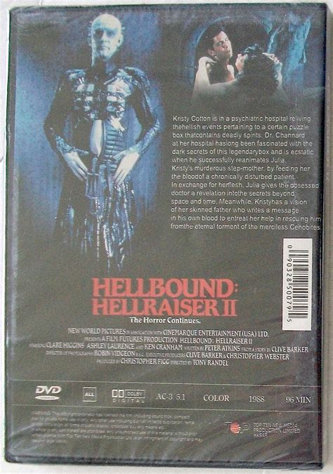 Hellbound Hellraiser Ii Doug Bradley Pinhead 1988 Horror Sealed