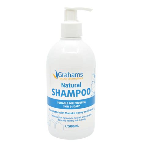 Grahams Natural Natural Shampoo 500ml Suitable For Sensitive Eczema Dermatitis Scalp