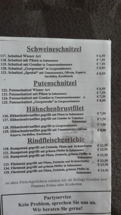 Speisekarte Von Bistro Am Bahnhof Restaurant Goslar