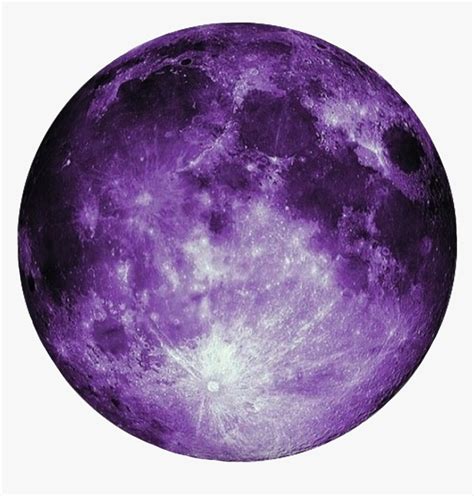 Beautiful Purple Moon Purple Moon Freetoedit - Full Moon, HD Png ...